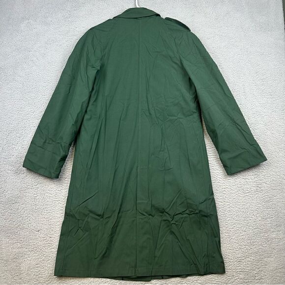ROTC Raincoat Girls Junior 12R Green Removable Liner Long Trench Coat Winter - Picture 5 of 12